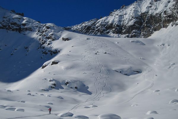 sci alpinismo al rifugio con guida alpina